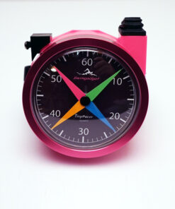 Alternative view of Pink Tiny Pacer with Purple Dial
