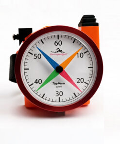 Alternative view of Orange Tiny Pacer with White Dial